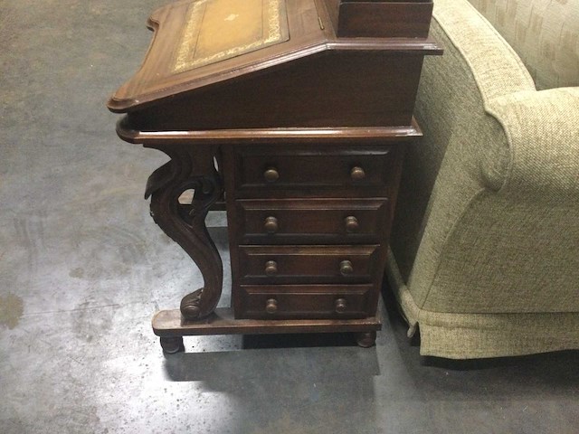 Antieke kleine secretaire - afbeelding 3 van  6