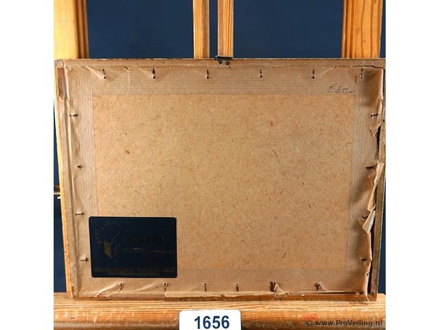 Antieke kleurendruk gezigt uit de valkenberg op de kerk te breda - afbeelding 4 van  5