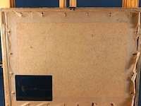 Antieke kleurendruk gezigt uit de valkenberg op de kerk te breda - afbeelding 4 van  5