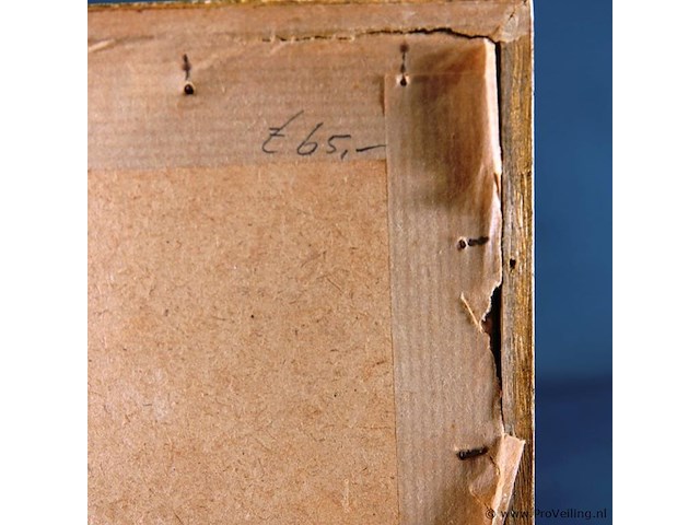 Antieke kleurendruk gezigt uit de valkenberg op de kerk te breda - afbeelding 5 van  5