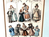 Antieke kleurenprent - afbeelding 2 van  5