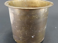 Antieke koper messing cache-pot - afbeelding 1 van  5