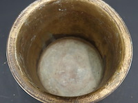 Antieke koper messing cache-pot - afbeelding 4 van  5