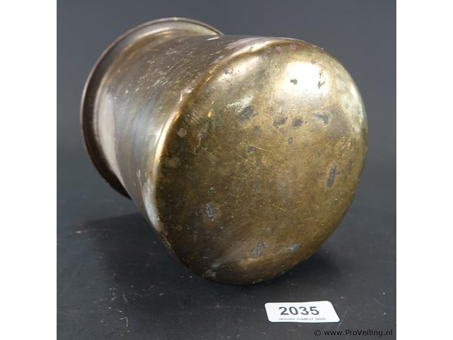 Antieke koper messing cache-pot - afbeelding 5 van  5