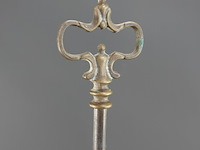 Antieke koper/bronzen florentijnse olielamp (luzernelamp of snotneus' ), vermoedelijk uit de 19e eeuw - afbeelding 4 van  5