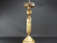 Antieke koper/bronzen kerkkandelaar - afbeelding 1 van  5