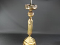 Antieke koper/bronzen kerkkandelaar - afbeelding 2 van  5