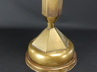 Antieke koper/bronzen kerkkandelaar - afbeelding 4 van  5