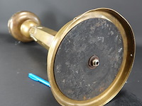 Antieke koper/bronzen kerkkandelaar - afbeelding 5 van  5