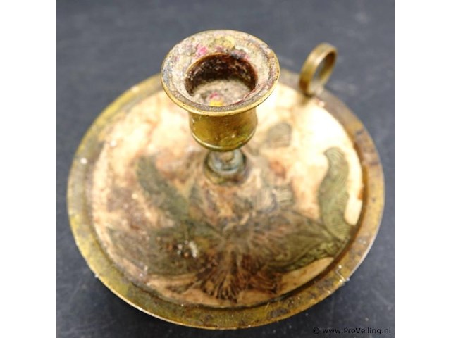 Antieke koperen blaker - afbeelding 2 van  3