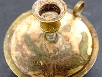 Antieke koperen blaker - afbeelding 2 van  3