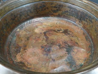 Antieke koperen brassero - afbeelding 4 van  5