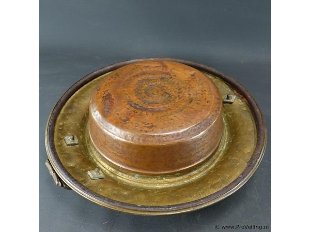 Antieke koperen brassero - afbeelding 5 van  5