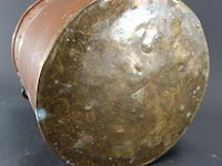 Antieke koperen emmer nagelemmer, 18e of 19e eeuws - afbeelding 5 van  5