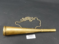 Antieke koperen hoorn - afbeelding 2 van  5