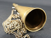 Antieke koperen hoorn - afbeelding 4 van  5