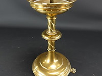 Antieke koperen kandelaar - afbeelding 1 van  5