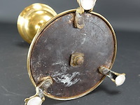 Antieke koperen kandelaar - afbeelding 5 van  5