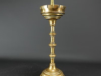 Antieke koperen kerkkandelaar - afbeelding 2 van  5