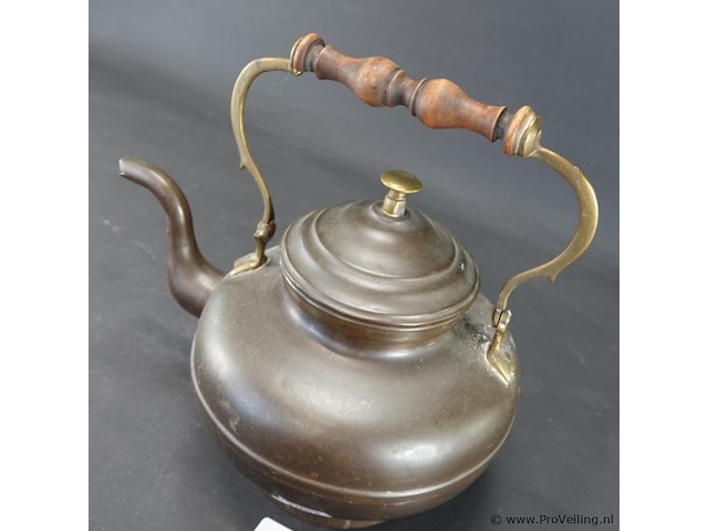 Antieke koperen ketel - afbeelding 2 van  5