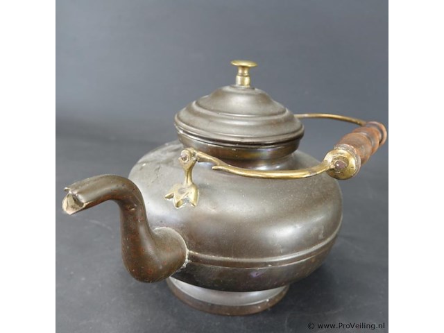 Antieke koperen ketel - afbeelding 3 van  5