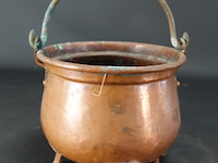 Antieke koperen ketel - afbeelding 1 van  5