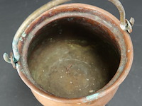 Antieke koperen ketel - afbeelding 3 van  5
