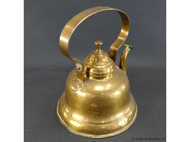 Antieke koperen ketel - afbeelding 3 van  5