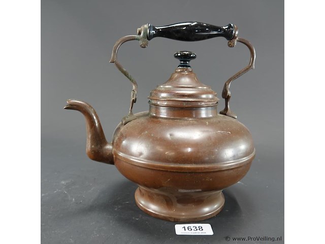 Antieke koperen ketel - afbeelding 2 van  5