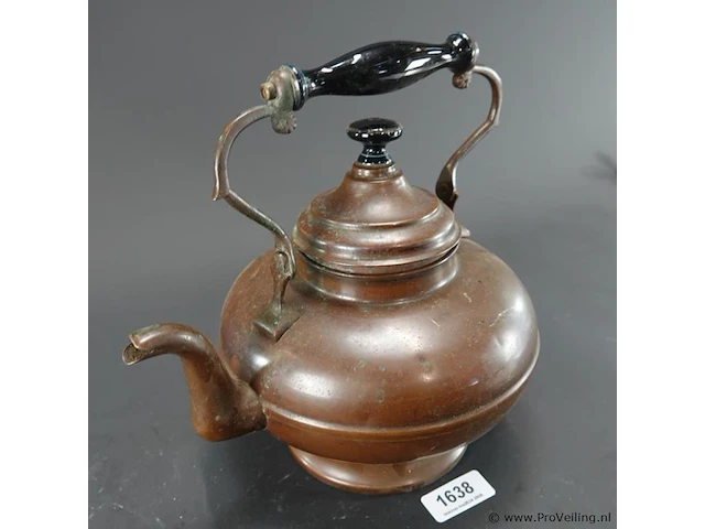 Antieke koperen ketel - afbeelding 3 van  5