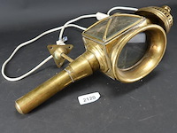 Antieke koperen koetslamp - afbeelding 1 van  5