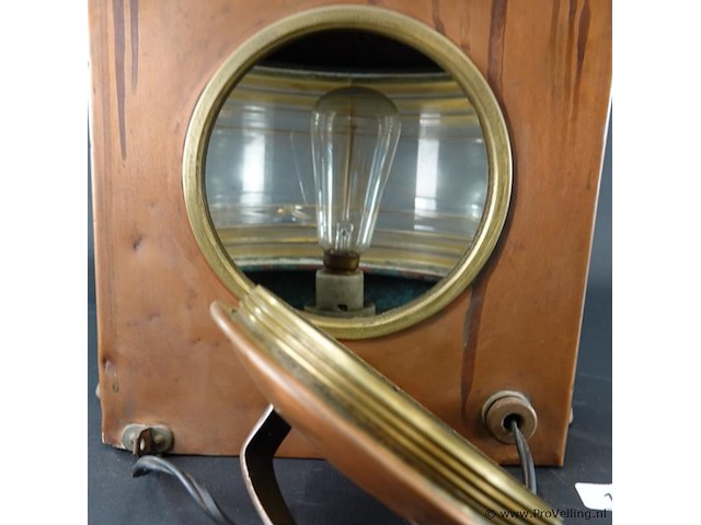 Antieke koperen masthead scheepslantaarn - afbeelding 5 van  5