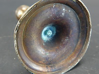 Antieke koperen of bronzen kandelaar - afbeelding 5 van  5