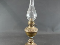 Antieke koperen olielamp - afbeelding 1 van  5