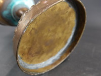 Antieke koperen olielamp - afbeelding 5 van  5