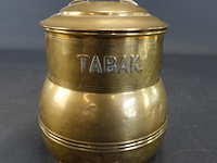 Antieke koperen tabakspot - afbeelding 1 van  5
