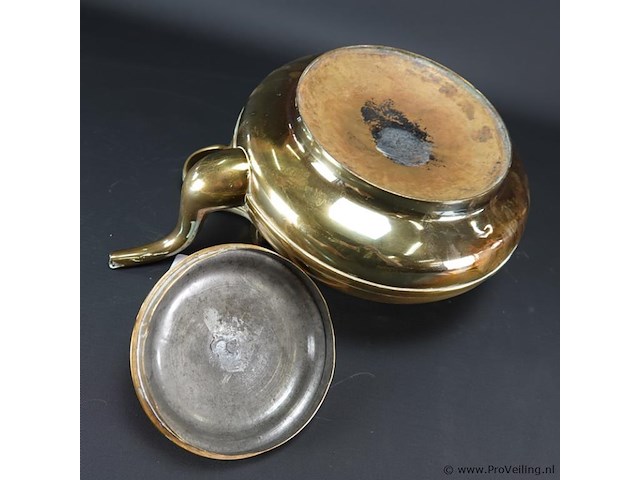 Antieke koperen theepot - afbeelding 5 van  5