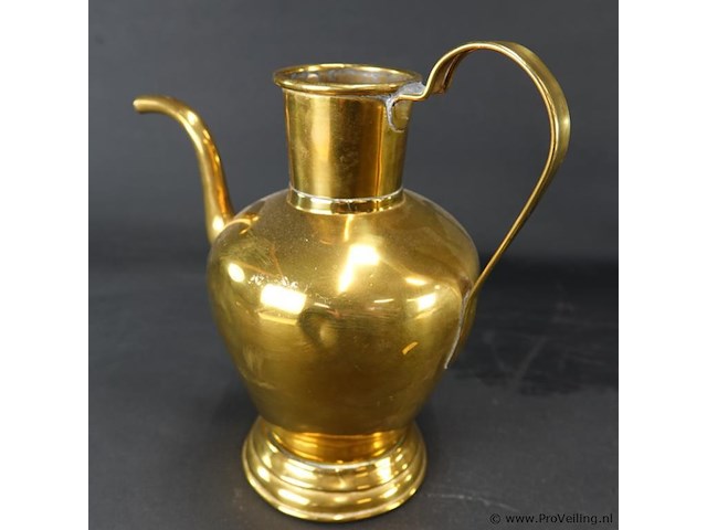 Antieke koperen waterkan - afbeelding 3 van  5
