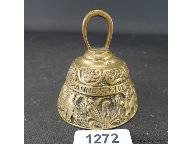 Antieke koperen/bronzen apostelbel/kloosterbel - afbeelding 1 van  5