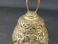 Antieke koperen/bronzen apostelbel/kloosterbel - afbeelding 3 van  5