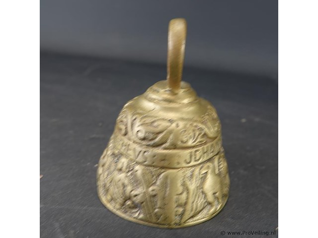 Antieke koperen/bronzen apostelbel/kloosterbel - afbeelding 4 van  5