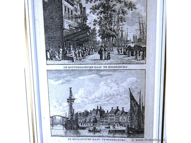 Antieke kopergravure ca. 1780 - afbeelding 3 van  5