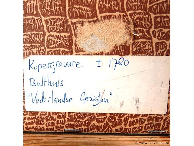 Antieke kopergravure ca. 1780 - afbeelding 4 van  5