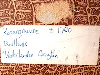 Antieke kopergravure ca. 1780 - afbeelding 4 van  5