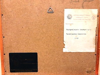 Antieke kopergravure. dorpsgezicht van langweer - afbeelding 4 van  5