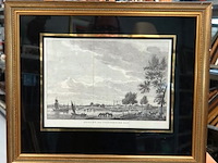 Antieke kopergravure "gezicht van 't pandersche gat" - afbeelding 1 van  5