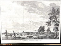 Antieke kopergravure "gezicht van 't pandersche gat" - afbeelding 2 van  5