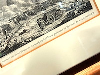 Antieke kopergravure. het beleg van willemstad in 1793 door franse troepen - afbeelding 3 van  5