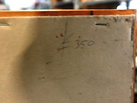 Antieke kopergravure met als onderwerp "de stad tiel, van de waalkant te sien - afbeelding 5 van  5