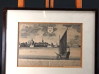 Antieke kopergravure - afbeelding 2 van  5